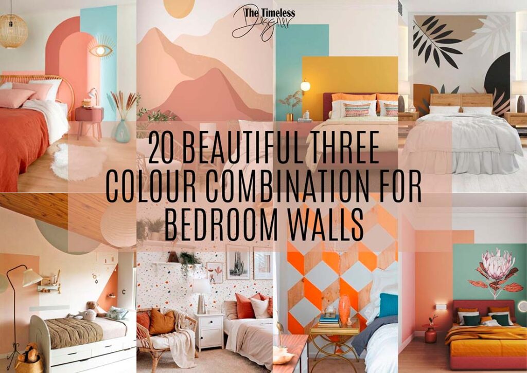 20 Beautiful Three Colour Combination for Bedroom Walls Image