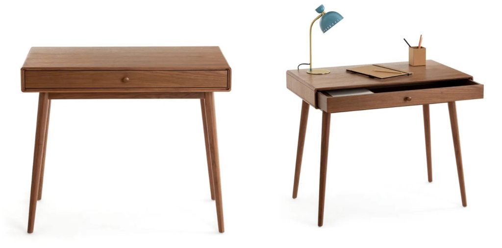 Miji Oak Desk with Drawer by La Redoute