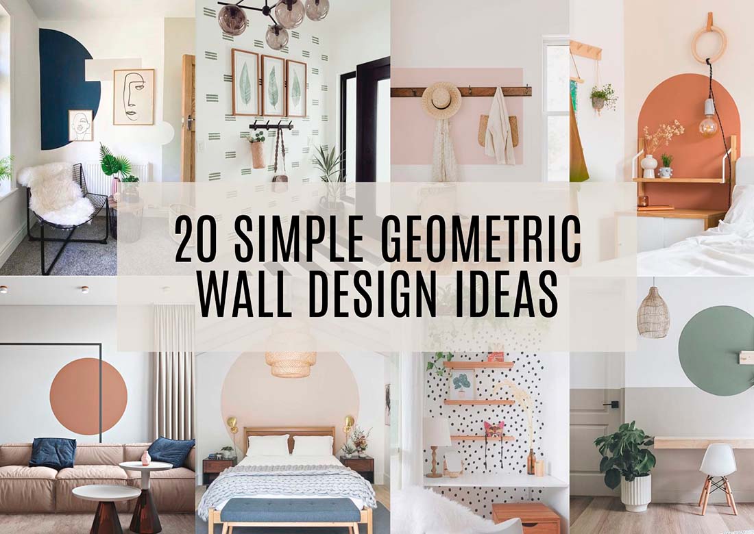 20 Simple Geometric Wall Design Ideas Image