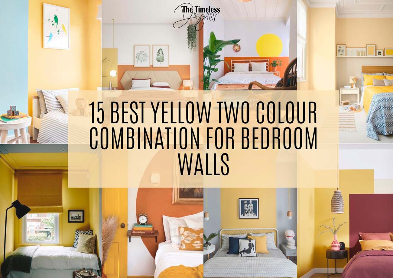 15 Best Yellow Two Colour Combination For Bedroom Walls Image