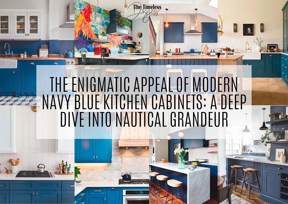 The Enigmatic Appeal of Modern Navy Blue Kitchen Cabinets A Deep Dive Into Nautical Grandeur Image