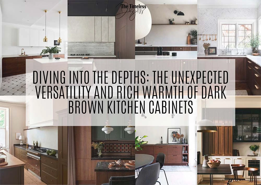 Diving Into the Depths The Unexpected Versatility and Rich Warmth of Dark Brown Kitchen Cabinets Image