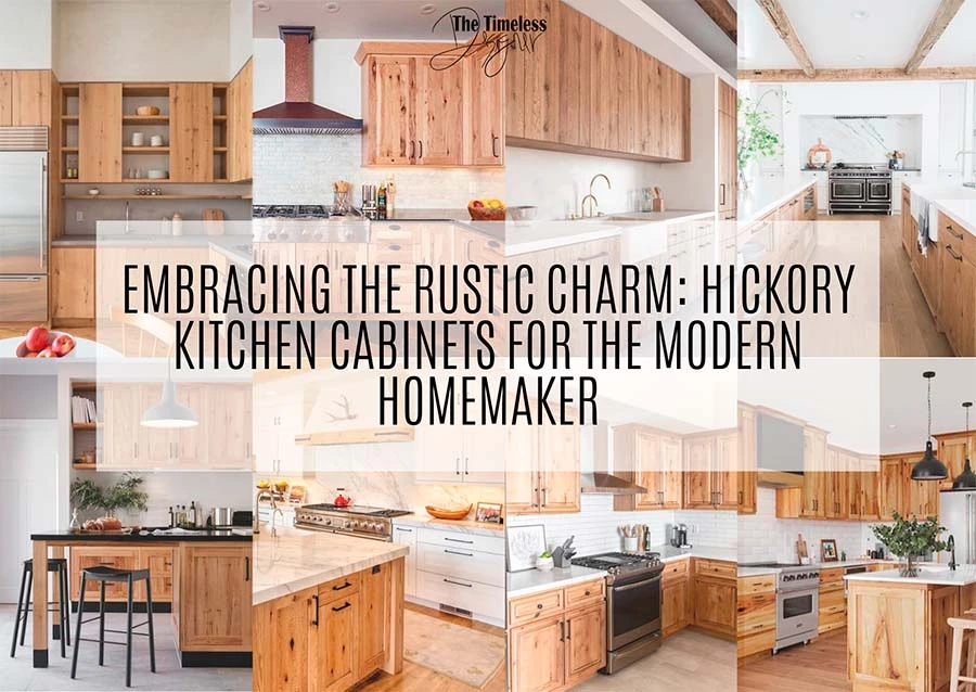 Embracing the Rustic Charm Hickory Kitchen Cabinets for the Modern Homemaker Image